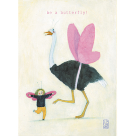 Postkaart A6 | Be a Butterfly | 1 stuk
