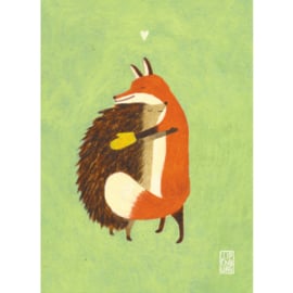 Postcard A6 | Big Hug Fox | 5 cards
