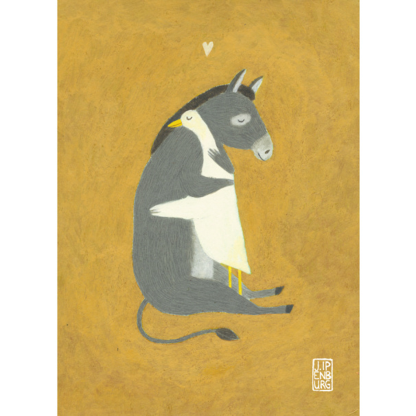 Postkaart A6 | Big Hug Donkey | 1 stuk