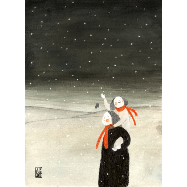 Postcard A6 | Christmas Snowflakes | 1 card