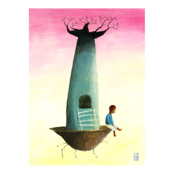 Kleine poster A4 | Baobab Boy