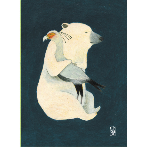 Postkaart A6 | Big Hug Polar Bear | 5 stuks