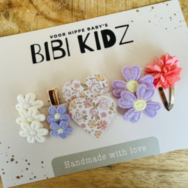 Setje Haarspeldjes Lente Lila