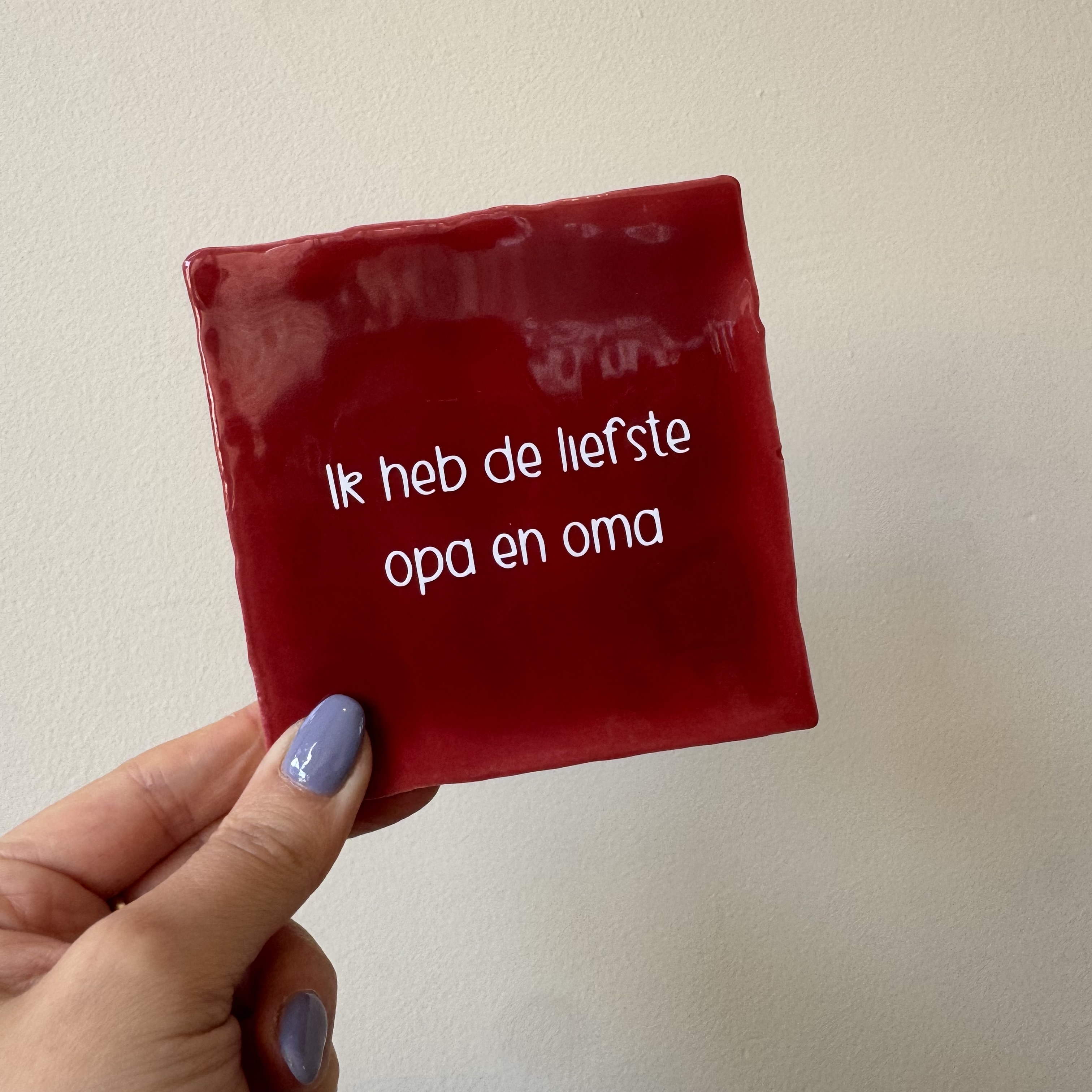 Tegeltje - Liefste Opa en oma 2