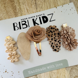 Setje 18 Haarspeldjes bloemen