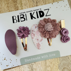 Setje 20 Haarspeldjes bloemen