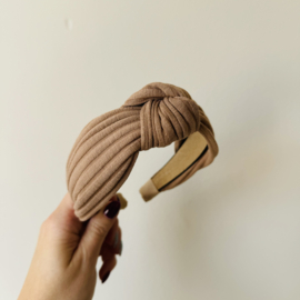 Knoop Haarband Rib Cacao