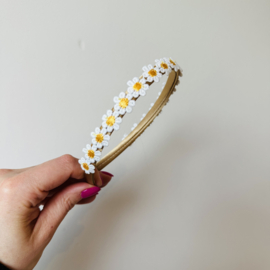 Haarband -Bloemetjes Oranje