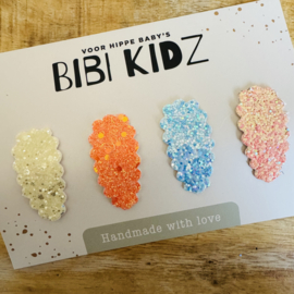 Setje Haarspeldjes Lente Kartel Glitter