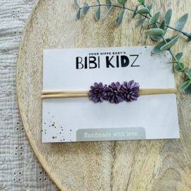 Haarbandje Bloemen Paars