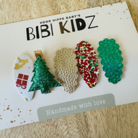 Setje Haarspeldjes KERST 11