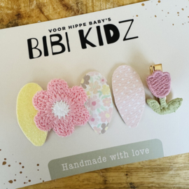 Setje Haarspeldjes Lente Roze