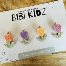 Setje Haarspeldjes Lente Tulpen