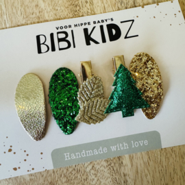 Setje Haarspeldjes KERST 10