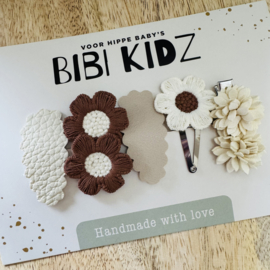 Setje 28 Haarspeldjes bloemen