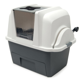 CA SMART SIFT KATTENTOILET INCL 4 AFVALZAKKEN antraciet/wit