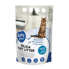 Duvo+ Premium Silica Kattenbakvulling 5 Liter