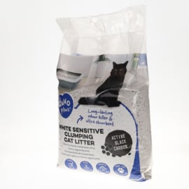 Duvo+ Kattenbakvulling White sensitive black carbon 12KG