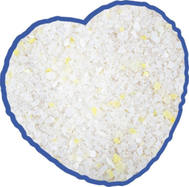 Premium silica - kattenbakvulling - citroen Geel/wit 1-8mm - Voordeelverpakking - 12 x 5L