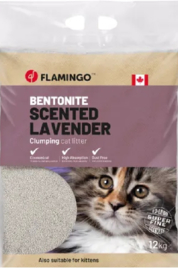Kattenbakvulling Bentoniet met lavendelgeur Fijne korrels Klonterend 12kg