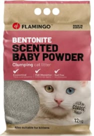 Kattenbakvulling Bentoniet met babypoeder Grove korrels Klonterend 12kg