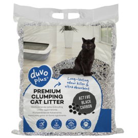 Duvo+ Kattenbakvulling Premium Active Black Carbon 12KG