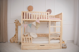 Bedhuisje TESS PLUS Lade Stapelbed