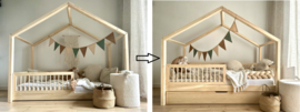 Extra poten - hoger bed