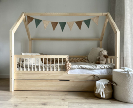 Bedhuisje SOPHIE PLUS met lade 200x90cm