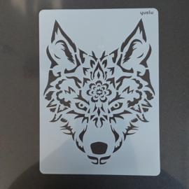 Sjabloon A4 - Wolf
