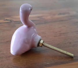 Knop Porselein Flamingo - 55mm