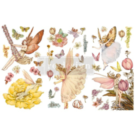 Transfer Redesign - Fairy Flowers (3 vellen van 15,24x30,48 cm)