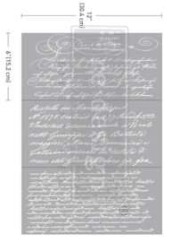 Transfer Redesign - Secret letter II (3 vellen van 15,24x30,48 cm)