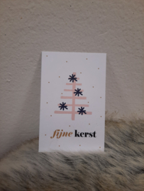 Kerstkaarten - minikaart 'Fijne kerst'