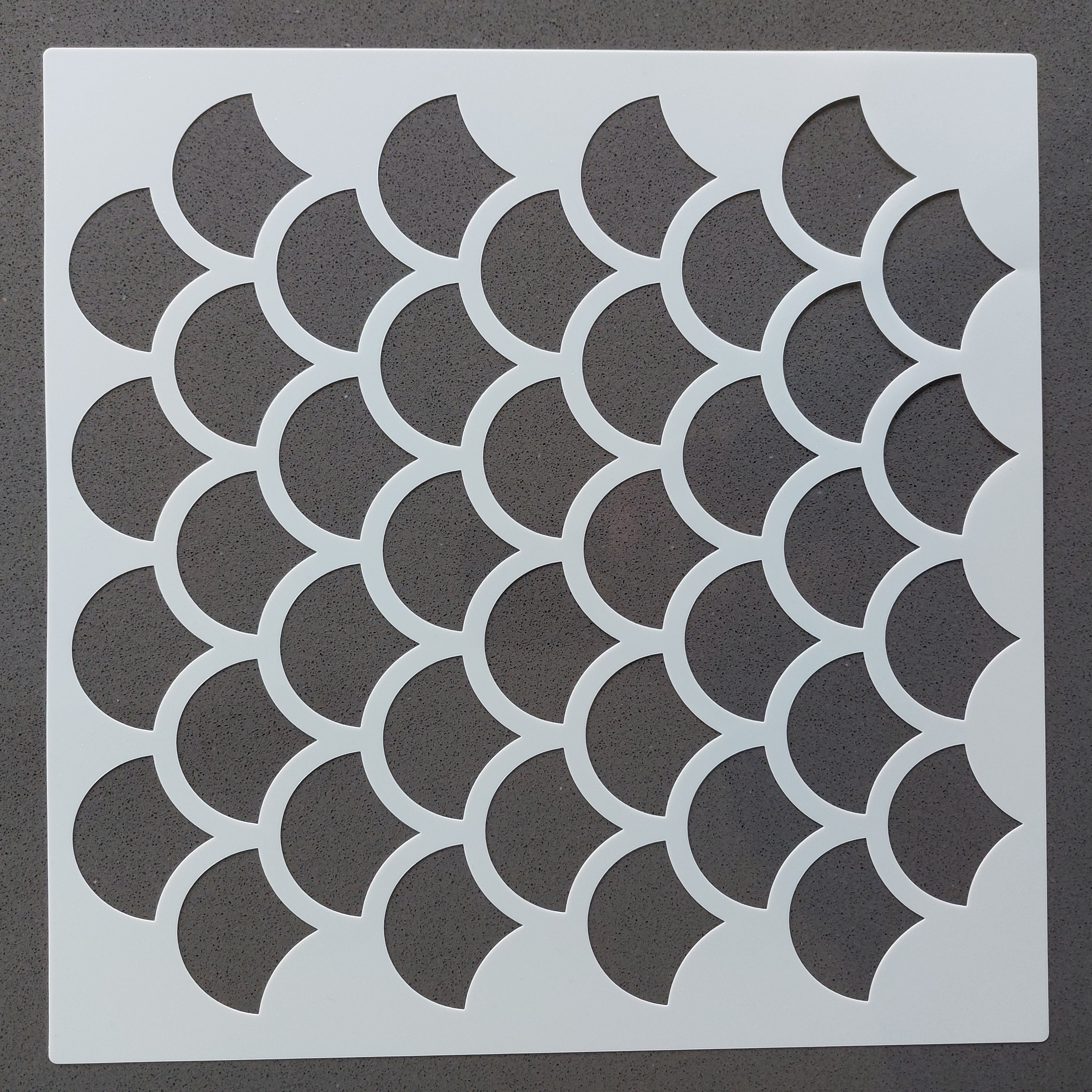 Sjabloon 30x30 - Schubben patroon