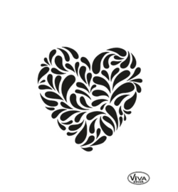 Sjabloon A5 - Paisley Heart