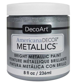 Deco Art Americana Decor Metallics - Silver (236ML)