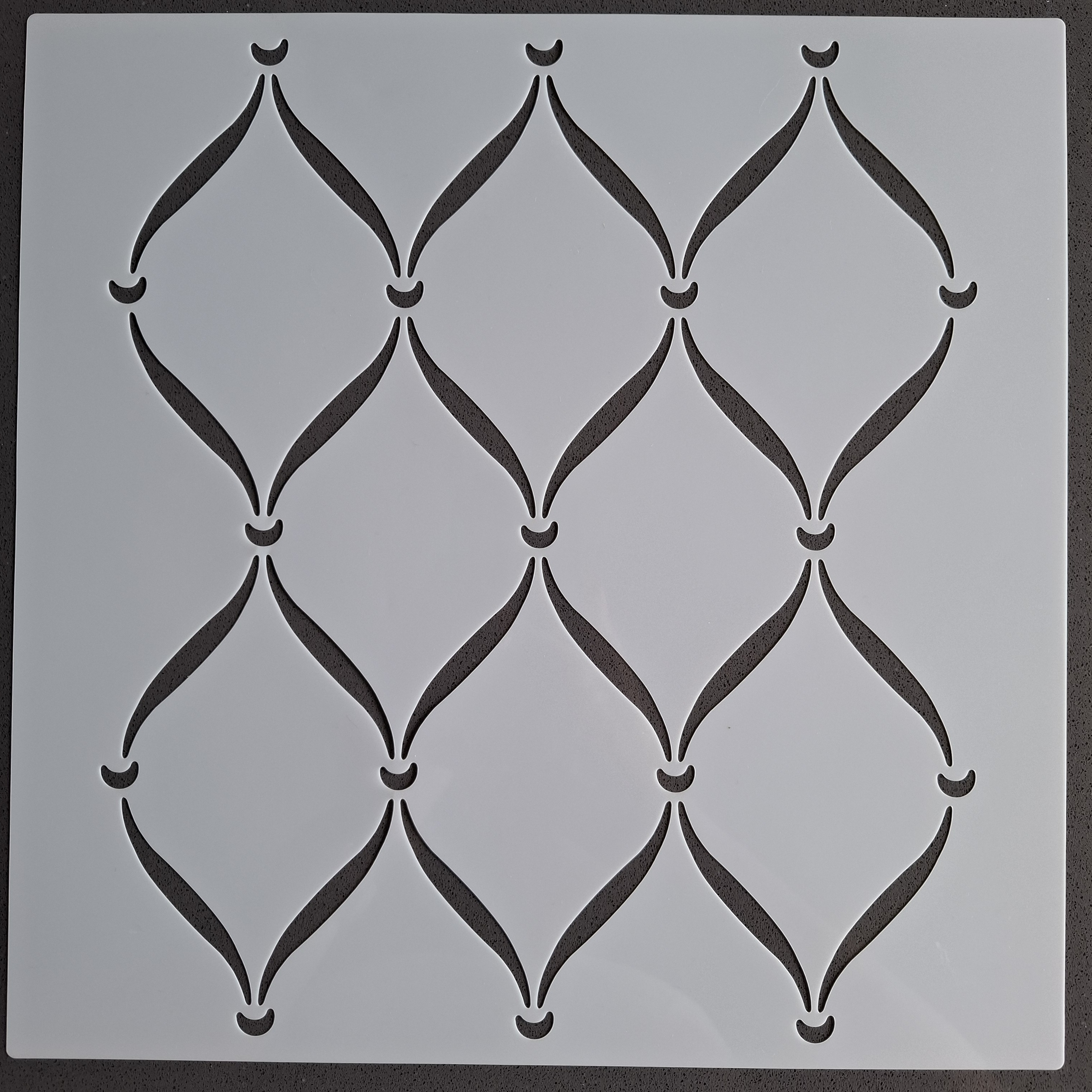 Sjabloon 30x30 - Draperie patroon