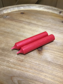 Kaars kort 12 cm Red