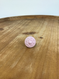 Knop Porselein roze - 25mm