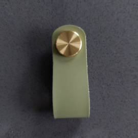 Knop Leer Groen - 68mm