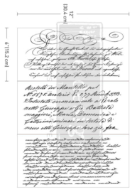 Transfer Redesign - Secret letter (3 vellen van 15,24x30,48 cm)