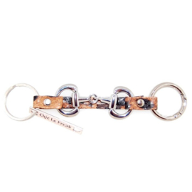 Sleutelhanger Dierenprint met bitje