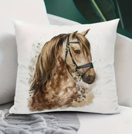 Kussenhoes met paardenhoofd