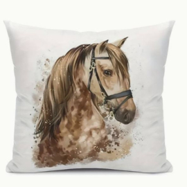 Kussenhoes met paardenhoofd