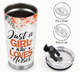 Drinkbeker to go voor paardenmeisjes