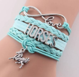 Infinity HORSES armband