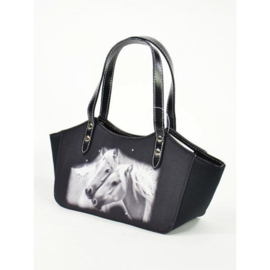 Handtas 2 paarden met strass