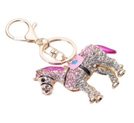 Sleutelhanger pony Bling-bling