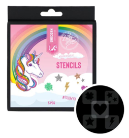 Sjablonen Lucky Horse 5 stuks